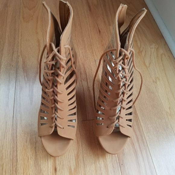 Lace wedge heels - Picture 2 of 5